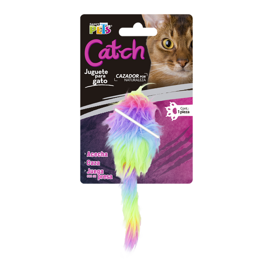 Juguete para Gato Catch Ratón Arcoíris