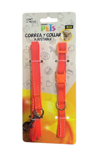 COLLAR XCH C/CORREA C/BANDAS REFLEJANTES