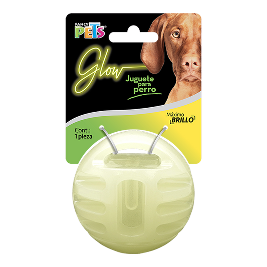 JUGUETE PARA PERRO PELOTA GLOW