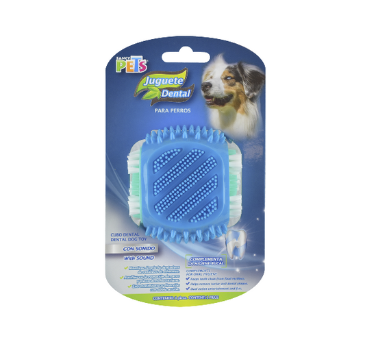 JUGUETE CUBO DENTAL C/CERDAS P/PERRO