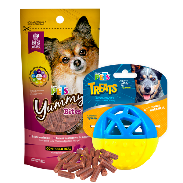 JUGUETE PELOTA TREATS C/YUMMY BITES