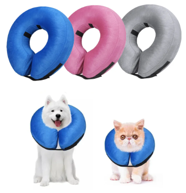 Collar inflable protector para perros y gatos