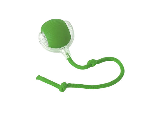 JUGUETE PARA PERRO PELOTA CON MOVIMIENTO COLOR VERDE