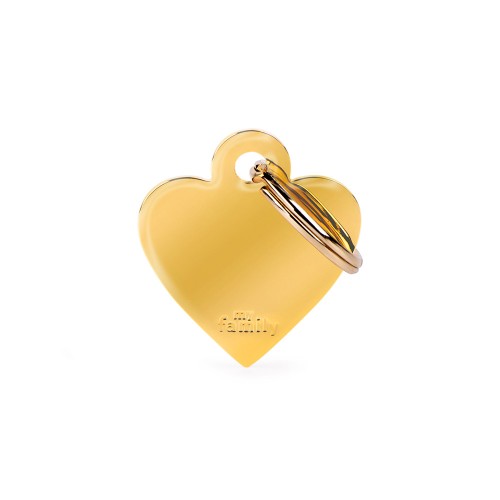 PLACA DE IDENTIFICACION EN FORMA DE CORAZON PARA MASCOTAS