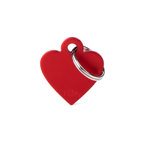 PLACA DE IDENTIFICACION EN FORMA DE CORAZON PARA MASCOTAS