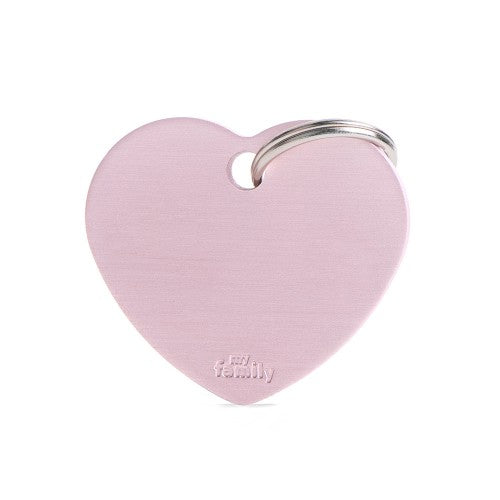 PLACA DE IDENTIFICACION EN FORMA DE CORAZON PARA MASCOTAS