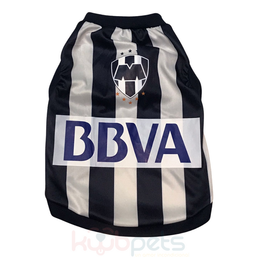 PLAYERA PARA MASCOTA EQUIPO DE FUTBOL RAYADOS