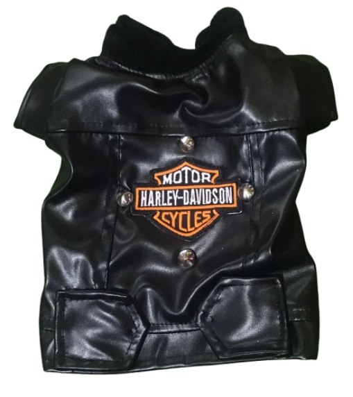 CHAMARRA HARLEY NEGRA Y ROSA