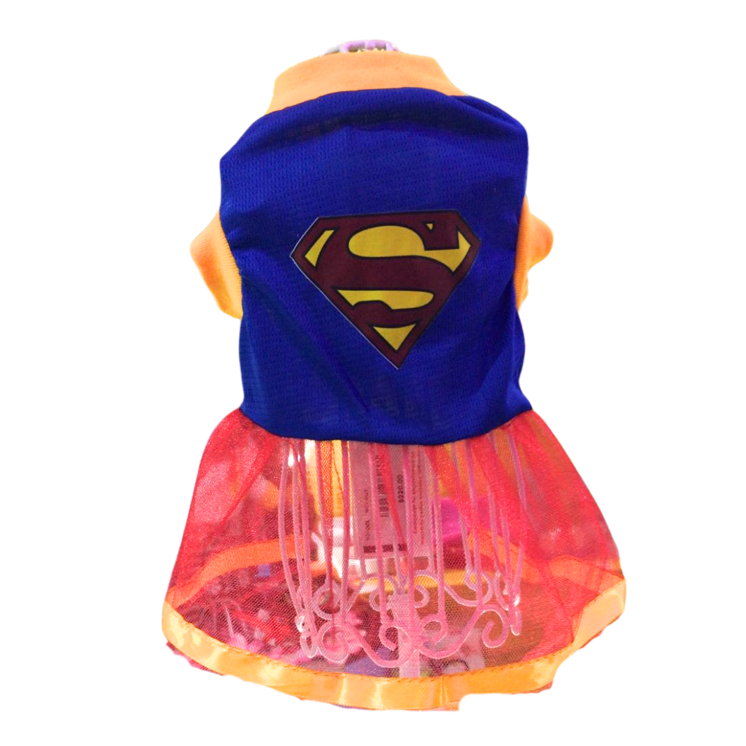 VESTIDO DE SUPERMAN PARA PERRO HALLOWEEN
