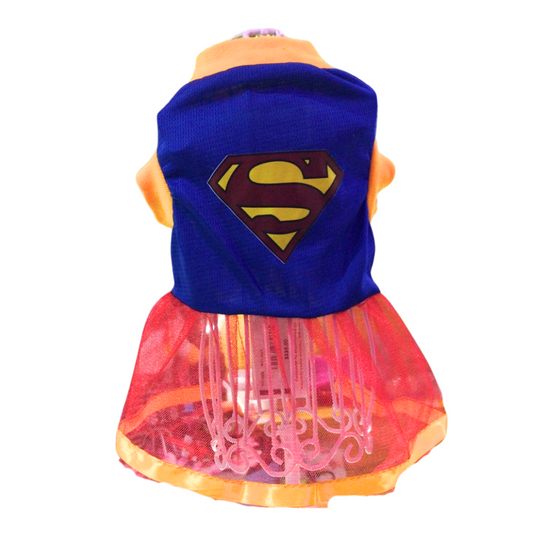 VESTIDO DE SUPERMAN PARA PERRO HALLOWEEN