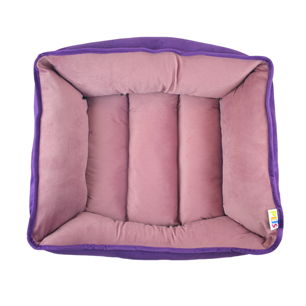 CAMA DOBLE VISTA CAPRI MORADO ROSA