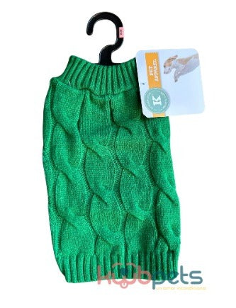 SUETER TEJIDO VERDE