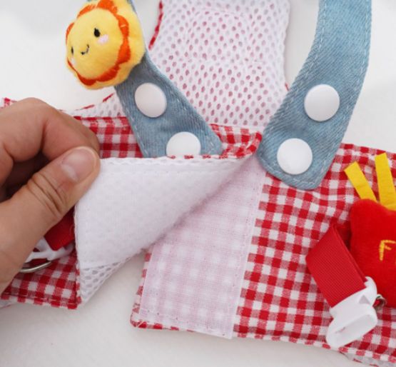 PECHERA CON GORRA Y CORREA DE PAPAS FRITAS