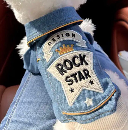 CHAMARRA MEZCLILLA ROCK STAR