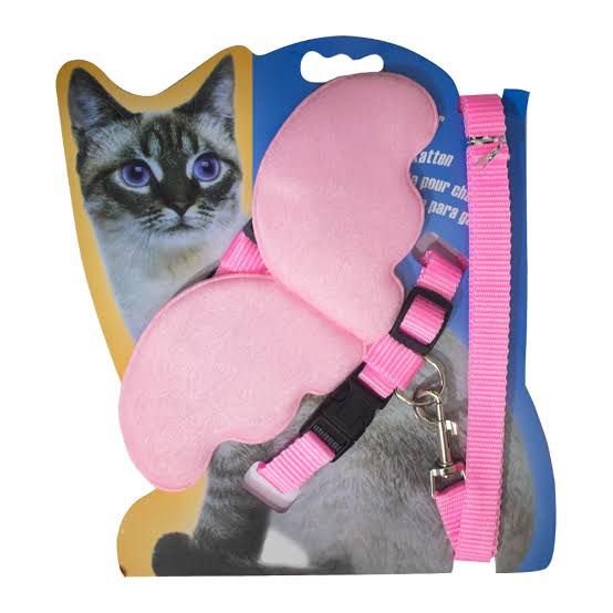 Pechera c/ Correa para Gato con Alas Grandes