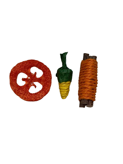 SET DE JUGUETES PARA CONEJO 3 PIEZAS