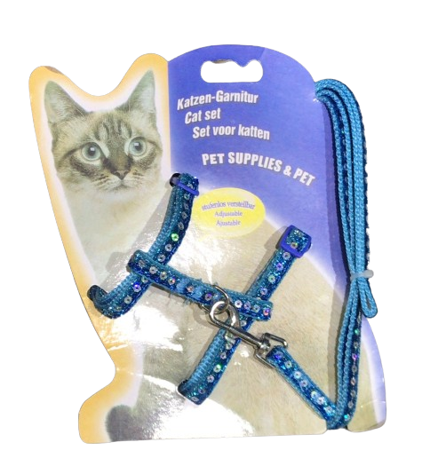 PECHERA CON BRILLOS P/GATO