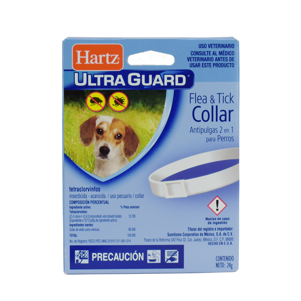 COLLAR ANTIPULGAS PARA PERRO MEDIANO 2 EN 1 HARTZ