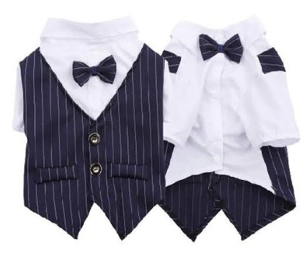TRAJE PARA PERRO DE RAYAS
