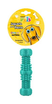 JUGUETE DE CAUCHO MANCUERNA PESADA SPIKY