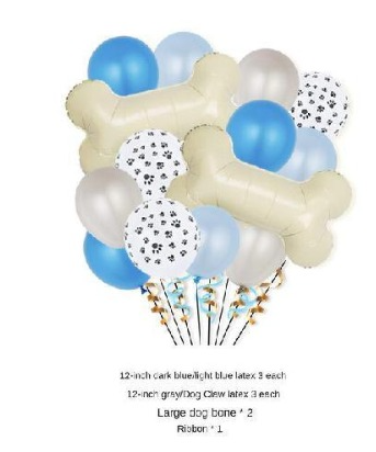 SET DE GLOBOS DE CUMPLEAÑOS PARA MASCOTA