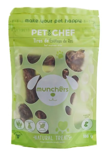 PREMIOS DESHIDRATADOS MUNCHERS ESOFAGO DE RES