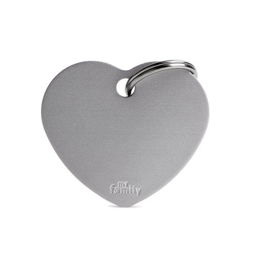 PLACA DE IDENTIFICACION EN FORMA DE CORAZON PARA MASCOTAS
