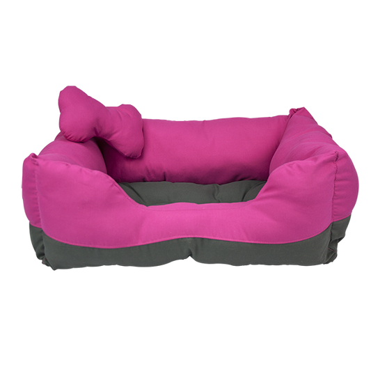 CAMA BICOLOR FUCSIA/GRIS