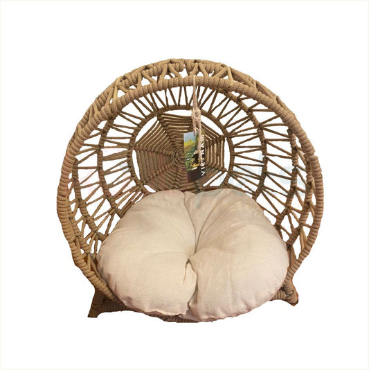 Cama para Gato hecha a mano Mediana Beige