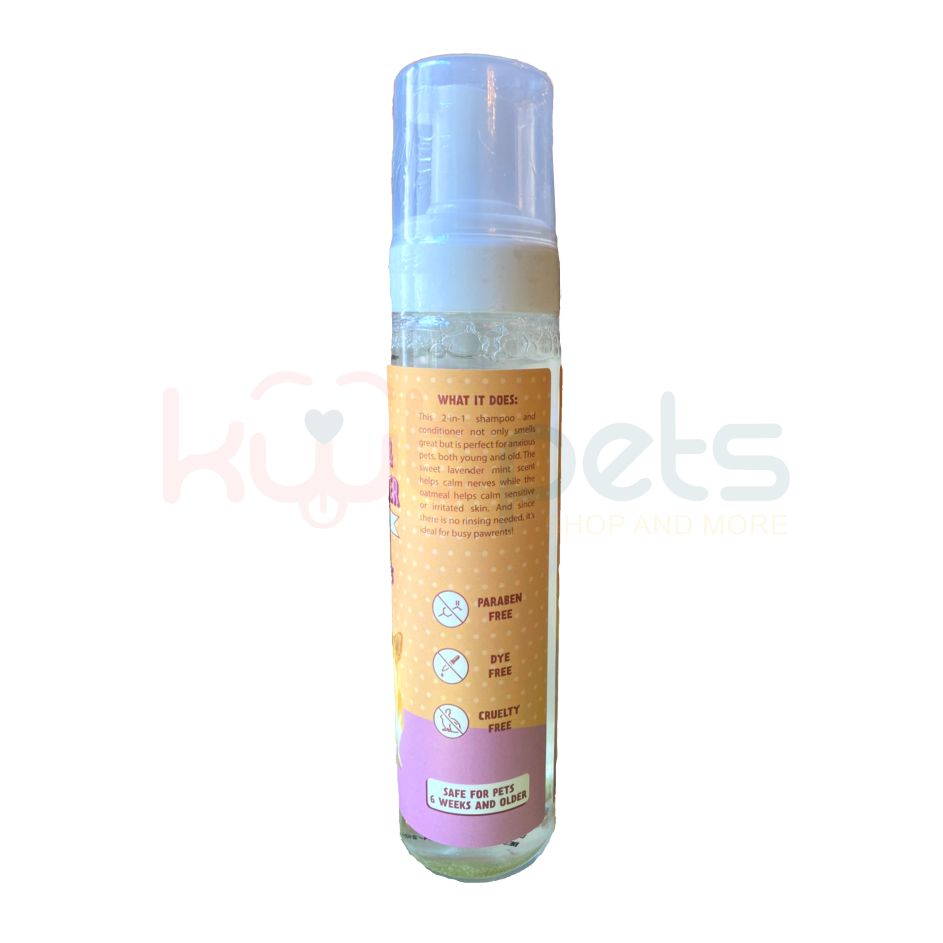 Shampoo en seco para Perros y Gatos aroma Lavanda y Menta con Avena 250 ml